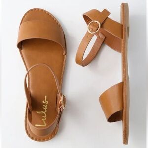 Lulu’s Brown Strap Sandals